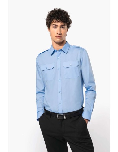 KAR-K505-MEN'S LONG-SLEEVED PILOT SHIRT